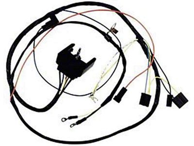 Camaro Engine Wiring Harness, 6 Cylinder, For Cars With Warning Lights, 1968-1969