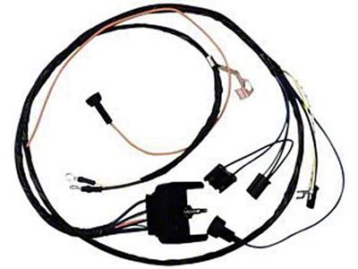 Camaro Engine Wiring Harness, Big Block, For Cars With Warning Lights & Carburetor Solenoid, 1969