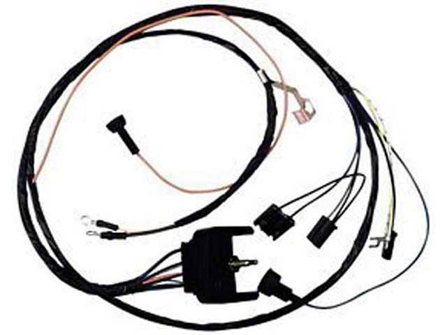 Camaro Engine Wiring Harness, Small Block, For Cars With Warning Lights & Carburetor Solenoid, 1969