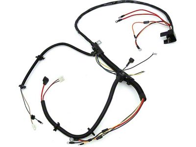 Camaro Engine Wiring Harness, V8, With Factory Gauges & Automatic Transmission, 1974