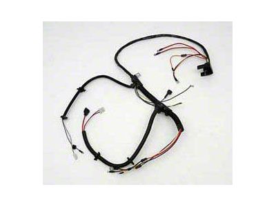 Camaro Engine Wiring Harness, V8, With Warning Lights & HEIManual Transmission, 1974