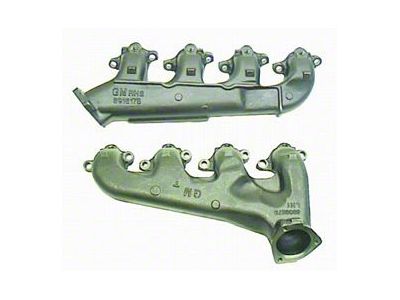 Camaro Exhaust Manifolds, Big Block, With Smog Fittings, 1967-1969