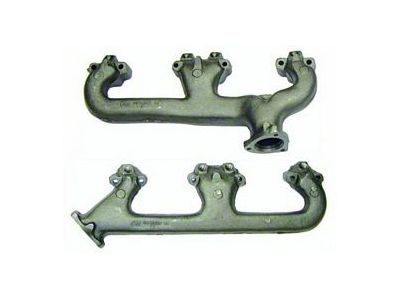 Camaro Exhaust Manifolds, Small Block & 302ci, With Smog Fittings, 1969-1970 (Z28 Coupe)