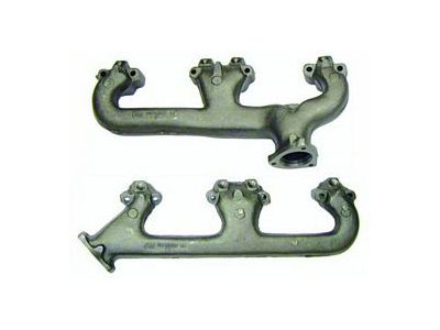 Camaro Exhaust Manifolds, Small Block & 302ci, With Smog Fittings, 1969-1970 (Z/28 Coupe)