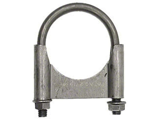 1967-69 Exhst Muffler Clamp,Guillotine Style, Steel, 2-1/4