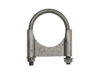 Camaro Exhaust Muffler Clamp, Guillotine Style, Steel, 2, 1967-69