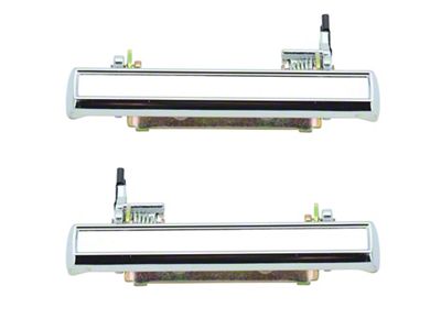 Exterior Door Handles; Chrome (70-81 Camaro)