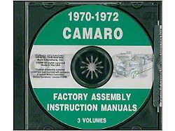 1970-1972 Camaro Factory Assembly Instructions Manual (CD-ROM)