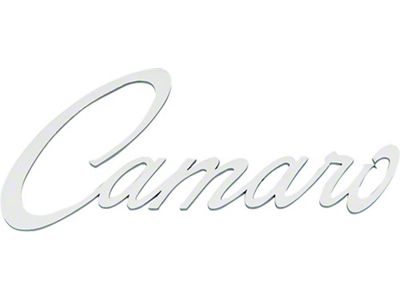 Camaro Fender Emblem, Camaro Script, Stainless Steel, 1967-1969