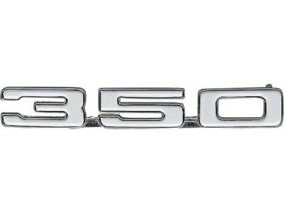 Camaro Fender Emblem, Left Front, 350ci, 1968