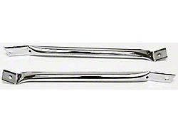 Radiator Support Bars; Chrome (70-81 Camaro)