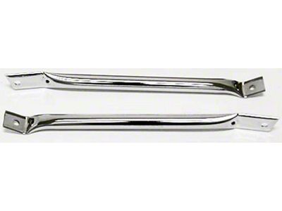 Radiator Support Bars; Chrome (70-81 Camaro)