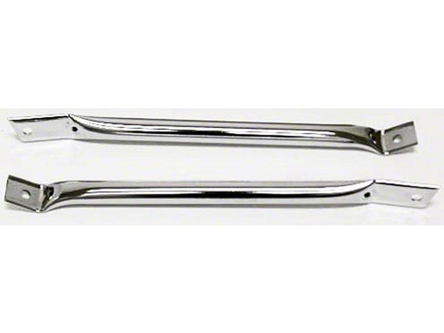 Radiator Support Bars; Chrome (70-81 Camaro)