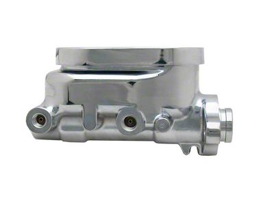 Flat Top Master Cylinder with 1-1/8-Inch Bore; Polished Aluminum (67-69 Camaro)