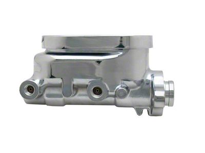 Flat Top Master Cylinder with 1-Inch Bore; Chrome (67-69 Camaro)