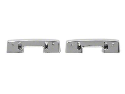 Front Arm Rest Bases; Chrome (1967 Camaro)