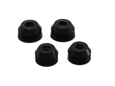 Front Ball Joint Dust Boots; Black (70-81 Camaro)