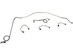 Front Brake Line Set; OE Steel (1969 Camaro w/ Power Disc Brakes)