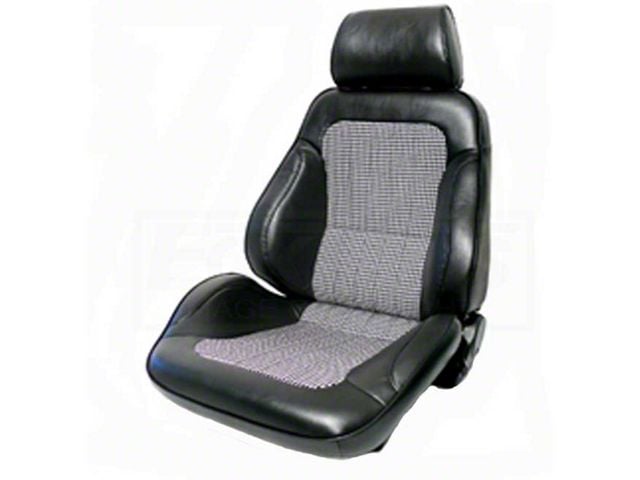 Camaro Front Bucket Seat Assembly, Rally Houndstooth, Left,1967-2002