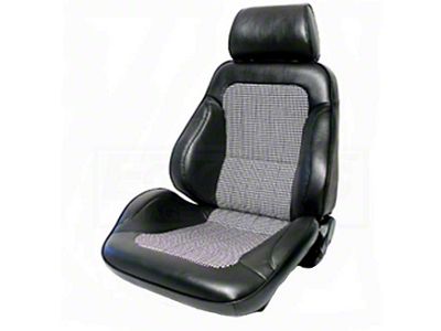 Camaro Front Bucket Seat Assembly, Rally Houndstooth, Left,1967-2002