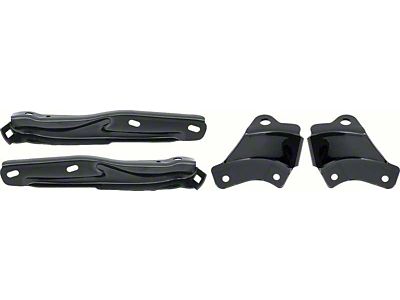 Front Bumper Bracket Kit; 4-Piece Set (1967 Camaro)