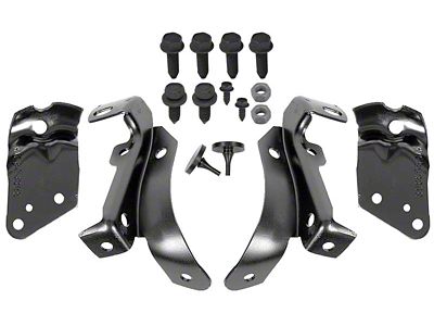 Front Bumper Bracket Kit; 4-Piece Set (70-72 Camaro, Excluding RS)