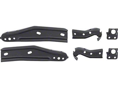 Front Bumper Bracket Kit; 6-Piece Set (1969 Camaro)