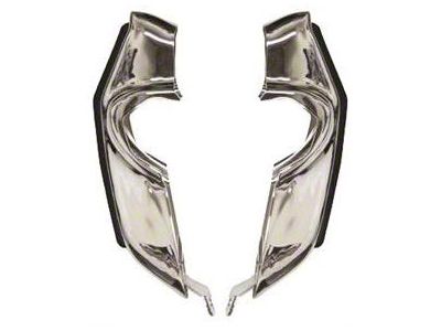 Front Bumper Guards; Chrome (1969 Camaro)