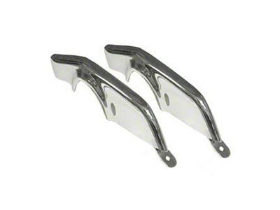 Camaro Front Bumper Guards, Chrome, Deluxe, With Mounting Brackets & Rubber Inserts, 1967-1968