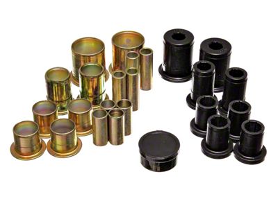 Front Control Arm Bushings; 1-5/8-Inch OD; Black (73-74 Camaro)