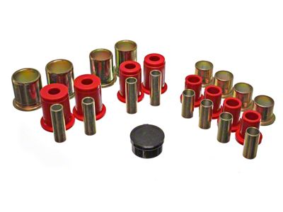 Front Control Arm Bushings; 1-5/8-Inch OD; Red (1973 Camaro, Excluding Z/28)