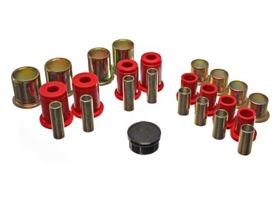 Front Control Arm Bushings; 1-5/8-Inch OD; Red (1973 Camaro, Excluding Z28)