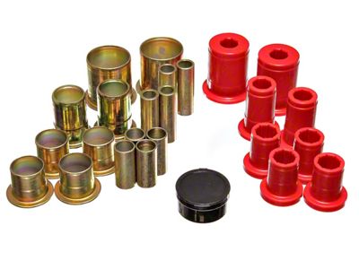 Front Control Arm Bushings; 1-5/8-Inch OD; Red (73-74 Camaro)