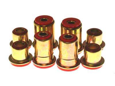 Front Control Arm Bushings; 1.65-inch OD; Round; Red (67-69 Camaro)
