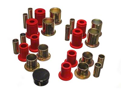 Front Control Arm Bushings; Red (80-81 Camaro)