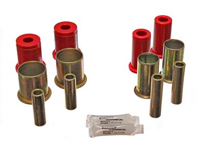 Front Control Arm Bushings; Red (82-92 Camaro)