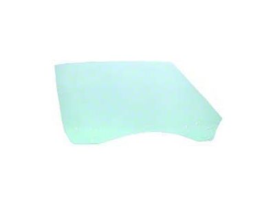 Front Door Window Glass; Light Green Tint; Driver Side (82-89 Camaro)