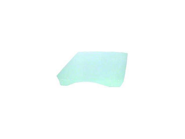 Front Door Window Glass; Light Green Tint; Driver Side (90-92 Camaro)