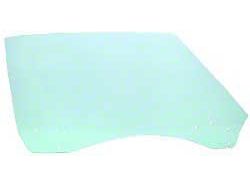 Front Door Window Glass; Light Green Tint; Passenger Side (90-92 Camaro)