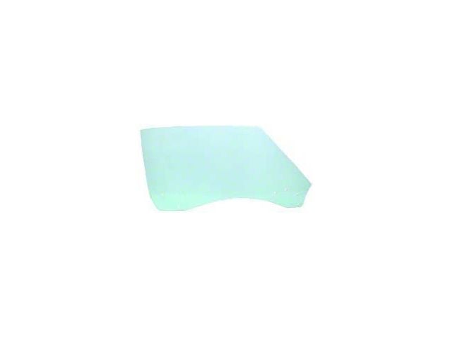 Front Door Window Glass; Light Green Tint; Passenger Side (90-92 Camaro)