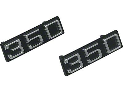 Camaro Front Fender Emblems, 350ci, 1970-1975