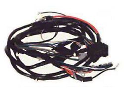 Camaro Front Light Wiring Harness, V8, With Factory Gauges,1970