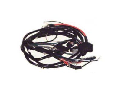 Camaro Front Light Wiring Harness, V8, With Factory Gauges,1970