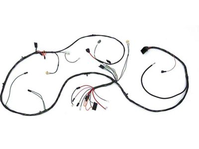 Camaro Front Light Wiring Harness, With Factory Gauges, V8,1971