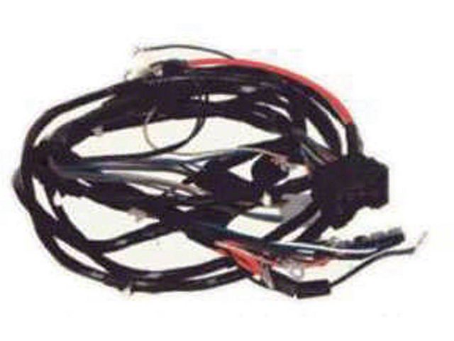 Camaro Front Light Wiring Harness, With Warning Lights, V8,1971