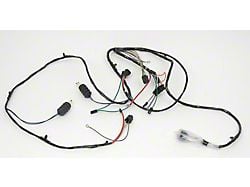 Camaro Front Lighting Wiring Harness, 6 Cylinder, For Cars With Warning Lights, 1967
