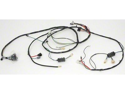 Camaro Front Lighting Wiring Harness, V8, For Cars With Warning Lights, 1968