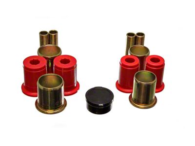 Front Lower Control Arm Bushings; 1-5/8-Inch OD; Red (73-81 Camaro)