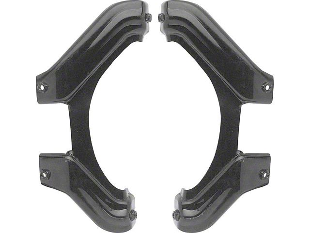 Front Nose Brackets; Driver and Passenger Side (70-73 Camaro RS)