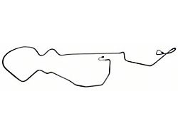 Front to Rear Brake Line; Stainless Steel (1969 Camaro w/ Manual Disc or Drum Brakes)